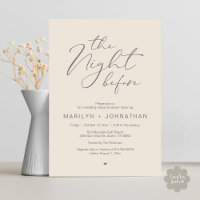 Romantisches Probedinner am Abend vor der Hochzeit