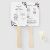 Romantisches Programm für Aquarellblumen Fächer (Vorne und Hinten)