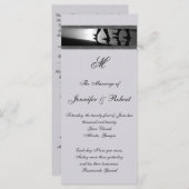 Romantisches Programm für graue Hochzeiten (Vorne/Hinten)