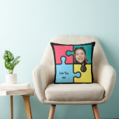 Romantisches Puzzle Vermisstes Stück Geschenk Lieb Kissen (Stuhl )