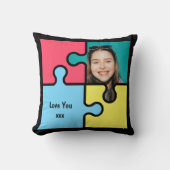 Romantisches Puzzle Vermisstes Stück Geschenk Lieb Kissen (Vorderseite)