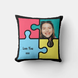 Romantisches Puzzle Vermisstes Stück Geschenk Lieb Kissen