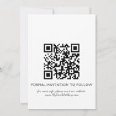 Romantisches QR-Foto Save the Date (Rückseite)
