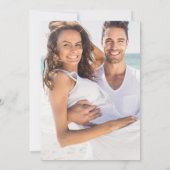 Romantisches Rainbow Confetti-Foto Save The Date (Rückseite)