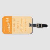 Romantisches Reiseangebot | Neugeborene Gepäckanhänger (Vorderseite (Horizontal))