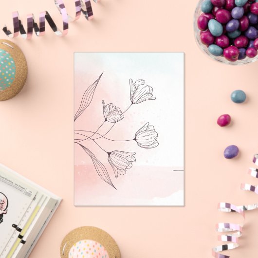 Romantisches rosa Aquarellfarben Akryllische Elega Acryleinladungen (Insitu (Feier))