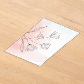 Romantisches rosa Aquarellfarben Akryllische Elega Acryleinladungen (Ablage )