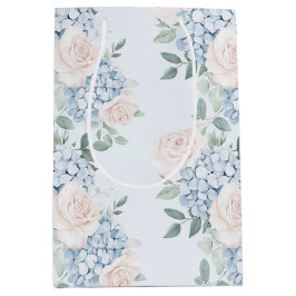 Romantisches Rosa Blüten Brautparty Mittlere Geschenktüte