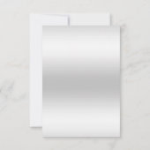 Romantisches rosa Bogen-u. RSVP Karte (Rückseite)