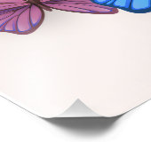 Romantisches rosa Brautparty Begrüßungspposter Fotodruck (Ecke)