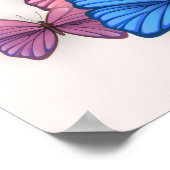 Romantisches rosa Brautparty Begrüßungspposter Poster (Ecke)