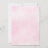 Romantisches rosa Brautparty Einladung (Rückseite)