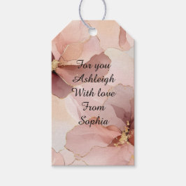 Romantisches Rosa Brautparty Geschenkanhänger