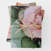 Romantisches Rosa Brautparty Geschenkpapier Set (Beispiel)
