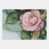 Romantisches Rosa Brautparty Geschenkpapier Set (Vorderseite)