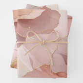 Romantisches Rosa Brautparty Geschenkpapier Set (Beispiel)