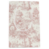 Romantisches rosa französisches Toile-Landmuster ( Mittlere Geschenktüte (Vorderseite)