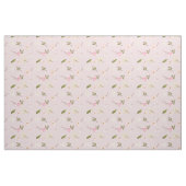 Romantisches rosa Garten-Aquarell mit Blumen Stoff (Fat Quarter (45,7 x 55,9 cm))