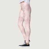 Romantisches rosa geometrisches Muster Leggings (Links)