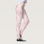 Romantisches rosa geometrisches Muster Leggings (Rechts)
