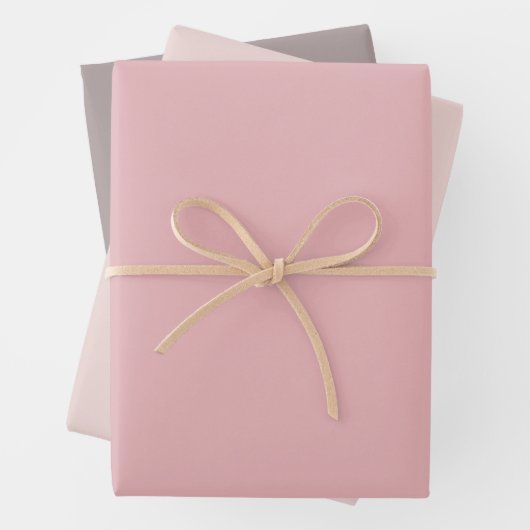 Romantisches Rosa Geschenkpapier Set (Beispiel)