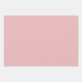 Romantisches Rosa Geschenkpapier Set (Vorderseite)