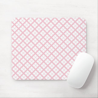 Romantisches rosa Gingham-Mauspad Mousepad