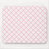 Romantisches rosa Gingham-Mauspad Mousepad (Vorne)