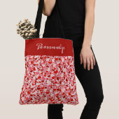 Romantisches Rosa Herzdesign Personalisiert Tasche (Von Nahem)