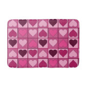 Romantisches Rosa hört auf und ab Badematte (Vorderseite)