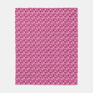 Romantisches Rosa hört auf und ab Fleecedecke
