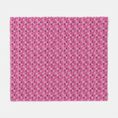 Romantisches Rosa hört auf und ab Fleecedecke (Vorderseite (Horizontal))