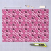 Romantisches Rosa hört auf und ab Seidenpapier (Handwerk)