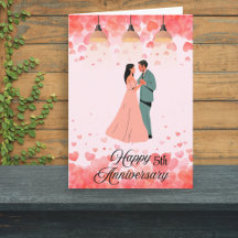 Romantisches rosa Jubiläum mit Herz und Tanz