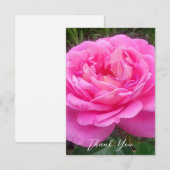 Romantisches Rosa "Leonardo Da Vinci" Dankeskarte (Vorne/Hinten)