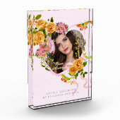 Romantisches Rosa Liebe Foto Rosa (Links)