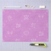 Romantisches rosa nahtloses Muster Seidenpapier (Handwerk)