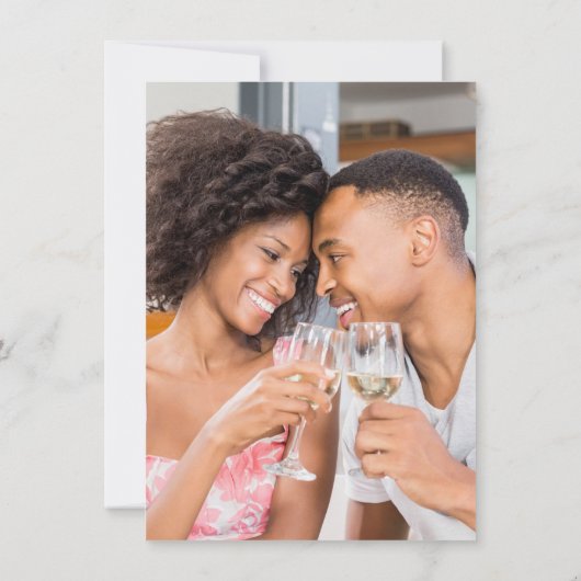 Romantisches Rosa und Burgund Save the Date Einladung (Rückseite)