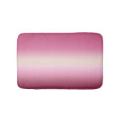 Romantisches Rosa und Hübsches Elfenbein Gradient  Badematte (Vorderseite)