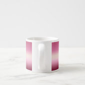 Romantisches Rosa und Hübsches Elfenbein Gradient  Espressotasse (Rückseite)