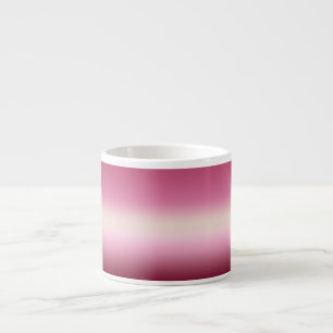 Romantisches Rosa und Hübsches Elfenbein Gradient Espressotasse