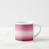 Romantisches Rosa und Hübsches Elfenbein Gradient  Espressotasse (Rechts)