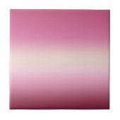 Romantisches Rosa und Hübsches Elfenbein Gradient  Fliese (Vorderseite)
