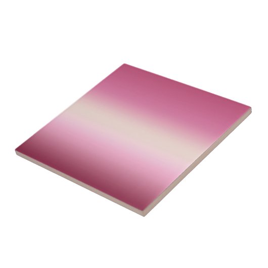 Romantisches Rosa und Hübsches Elfenbein Gradient  Fliese (Seite)