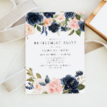 Romantisches Rosa- und Navy-Blush-Party Einladung<br><div class="desc">Diese elegante Pensionskulptur-Party Einladung besticht durch elegantes Aquarellblau, Rosa und Marineblau mit einer einfachen und zeitlosen Schriftart-Kombination. Es ist der ideale Einladung, um die Bühne für eine angenehme Ansammlung zu setzen und kann so angepasst werden, um jede Veranstaltung, die Sie sich vorstellen, Anzug zu geben. Behalt das schwarz-rote Hinterteil oder...</div>