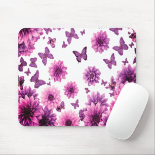 Romantisches Rosafarbenes Floral Mousepad