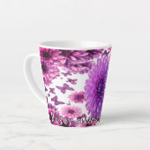 Romantisches Rosafarbenes Florales Milchtasse (Linke Ecke)