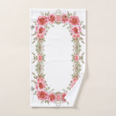 Romantisches Rosen-Garten-Badehandtuch-Set Badhandtuch Set (Handtuch)