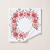 Romantisches Rosen-Garten-Badehandtuch-Set Badhandtuch Set (Waschlappen)