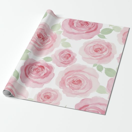 Romantisches Rosen-Wrap-Papier Geschenkpapier (Ungerollt)
